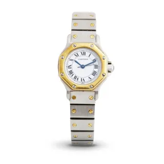 Cartier Santos Octagon Stainless steel and 18k yellow gold