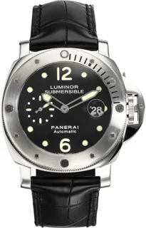 Panerai Submersible PAM 00024 Stainless steel Black