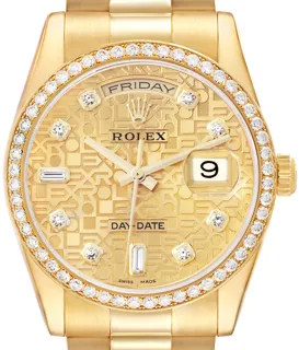 Rolex Day-Date 36 118348 18k yellow gold Champagne