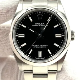 Rolex Oyster Perpetual 126000-0002 Stainless steel Black