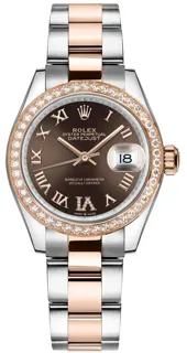 Rolex Datejust 31 278381RBR Rose gold and Stainless steel Brown