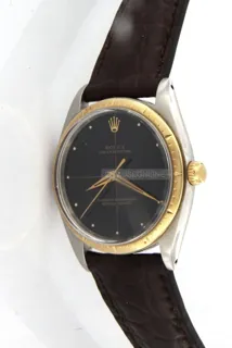 Rolex Oyster Perpetual 34 1008 Steel$Yellow gold$18kt Black