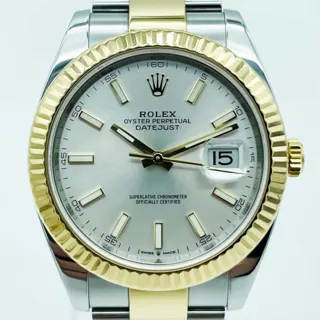 Rolex Datejust 126333-0001 Yellow gold and Stainless steel Silver