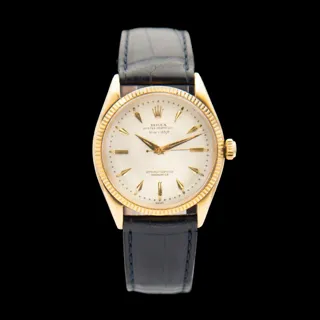 Rolex Oyster Perpetual 34 6567 Yellow gold Champagne