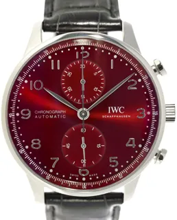 IWC Portugieser IW371616 Stainless steel Red