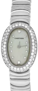 Cartier Mini Baignoire White Gold$Diamond-Set White