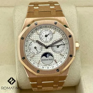 Audemars Piguet Royal Oak Perpetual Calendar 26574OR.OO.1220OR.01 Rose gold Silver