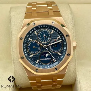 Audemars Piguet Royal Oak Perpetual Calendar 26574OR.OO.1220OR.02 Rose gold Blue