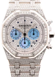 Audemars Piguet Royal Oak Chrono 25978BC.ZZ.1190BC White gold Pave$Mother of Pearl Subdials