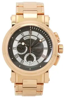 Breguet Marine Chronograph 5827BR/Z2/RM0 Rose gold Black