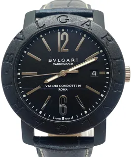 Bulgari Carbongold BB40CL Carbon fiber Black