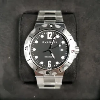 Bulgari Diagono 102323 Stainless steel Black