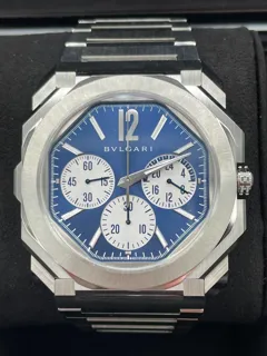 Bulgari Octo Finissimo 103467 Stainless steel Blue