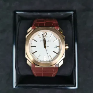 Bulgari Octo Solotempo 102119 Rose gold Silver