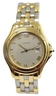 Cartier Cougar 887904C Yellow gold White