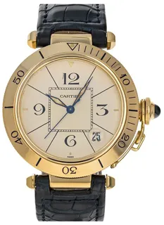 Cartier Pasha de Cartier 1020 Yellow gold White