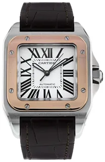 Cartier Santos 100 W20107X7 Stainless steel Silver