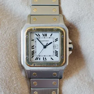 Cartier Santos de Cartier 2961 Yellow gold and Stainless steel White