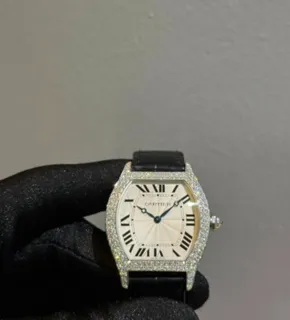 Cartier Tortue WA503851 White gold Silver