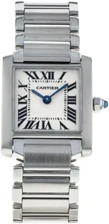 Cartier Tank Franu00e7aise W51008Q3 Stainless steel White