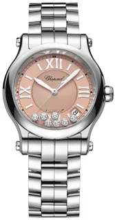 Chopard Happy Sport 278559-3025 36mm Stainless steel Pink