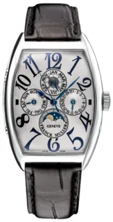 Franck Muller Cintru00e9e Curvex 6850 CC QPB White gold Silver