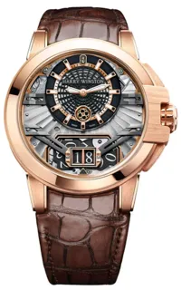 Harry Winston Ocean Big Date OCEABD42RR001 Rose gold Silver