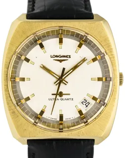 Longines Ultra-Quartz 8483 Yellow gold Beige