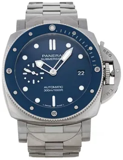 Panerai Submersible PAM01068 Stainless steel Blue