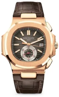 Patek Philippe Nautilus 5980R-001 40.5mm Rose gold Brown