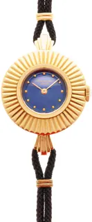 Patek Philippe Vintage 3247 24mm Yellow gold Blue