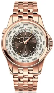 Patek Philippe World Time 5130/1R-010 Rose gold Brown