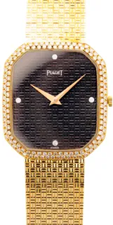 Piaget Vintage 9791C5 Yellow gold Black