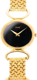 Piaget Vintage 9802 D0 D2 26mm Yellow gold Black