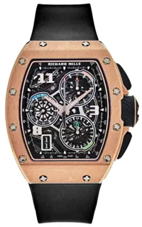 Richard Mille Automatic Winding Lifestyle Flyback Chronograph - Rose Gold RM 72-01 RG Rose gold See-through$Transparent