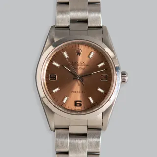 Rolex Air King 14000-001 Stainless steel Salmon