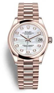 Rolex Datejust 31 278275-0009 Rose gold White