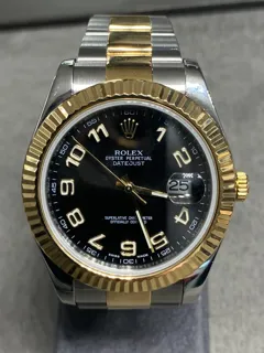 Rolex Datejust 116333-0004 Yellow gold and Stainless steel Black