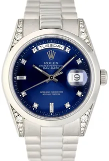 Rolex Day-Date 118296 Platinum Blue