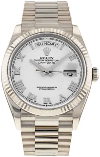 Rolex Day-Date 36 128239 White gold White