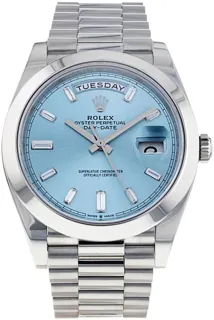 Rolex Day-Date 40 228206-0002 Platinum Blue