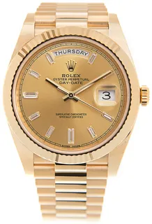 Rolex Day-Date 40 228238-0005 Yellow gold Champagne