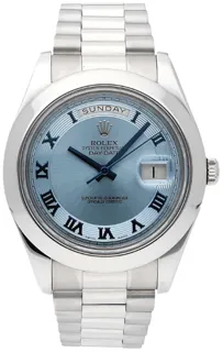 Rolex Day-Date II 218206-0043 Platinum Blue