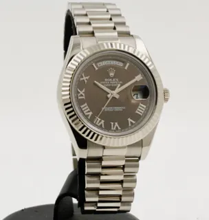 Rolex Day-Date II 218239-0040 White gold Brown