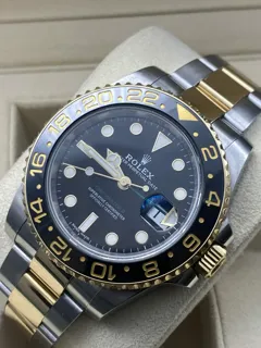 Rolex GMT-Master II 116713LN-0001 Yellow gold and Stainless steel Black