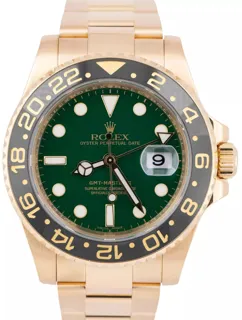 Rolex GMT-Master II 116718LN-0002 Yellow gold Green