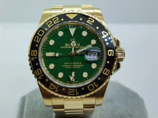 Rolex GMT-Master II 116718LN-0002 Yellow gold Green