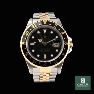 Rolex GMT-Master II 16713 Yellow gold and Stainless steel Black