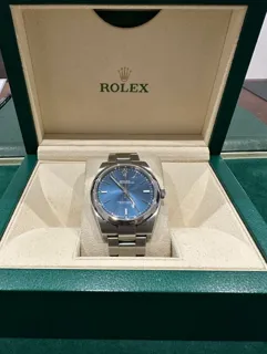 Rolex Oyster Perpetual 114300-0003 Stainless steel Blue