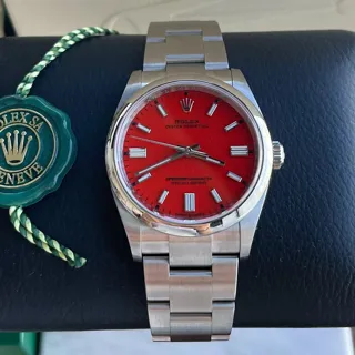 Rolex Oyster Perpetual 126000-0007 Stainless steel Orange